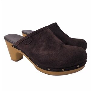 AMERICAN Eagle Slip On Suede Clog Mule Shoes